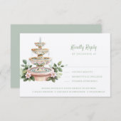 Mexikanischer Brunnen | Kindly Reply | Optionen RSVP Karte (Vorne/Hinten)