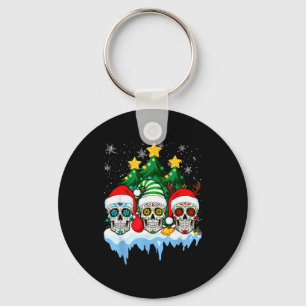 Mexikanischer Calavera Santa Flower Zuckerschädel  Schlüsselanhänger