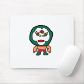 Mexikanischer Cartoon Lucha Libre Wrestler Mousepad (Mit Mouse)