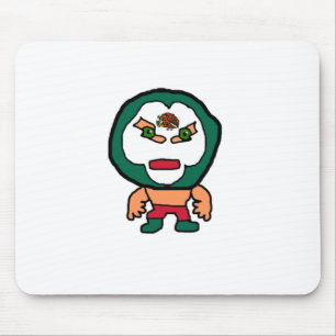 Mexikanischer Cartoon Lucha Libre Wrestler Mousepad