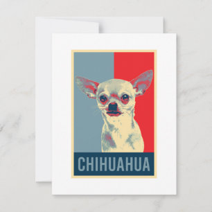 Mexikanischer Chihuahua Dog Portrait Pop Art