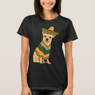 Mexikanischer Chihuahua Dog Sombrero Cinco De Mayo T-Shirt