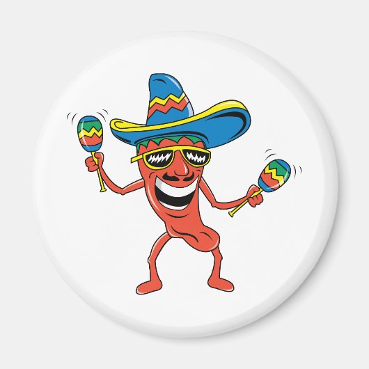 Mexikanischer Chili Pepper Magnet (Vorne)