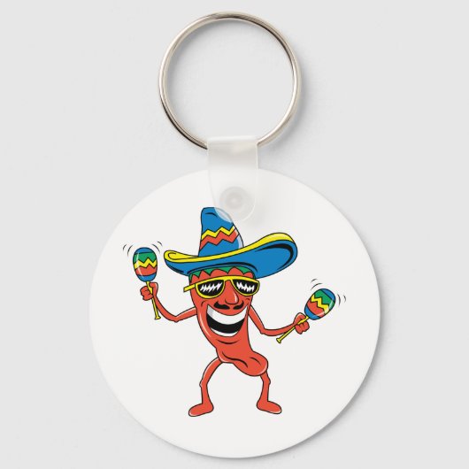 Mexikanischer Chili Pepper Schlüsselanhänger (Vorderseite)