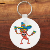 Mexikanischer Chili Pepper Schlüsselanhänger (Vorderseite)