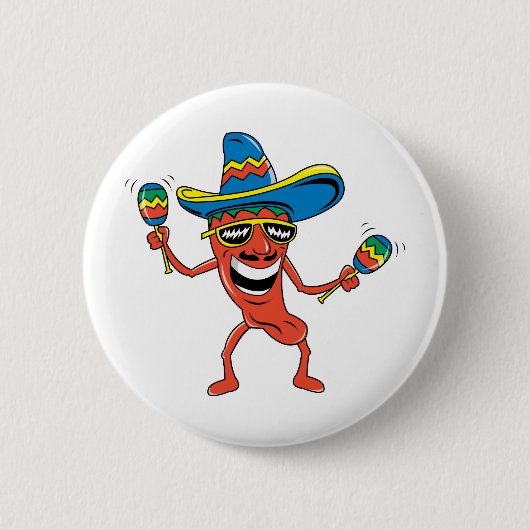 Mexikanischer Chili-Pfeffer Button (Vorderseite)