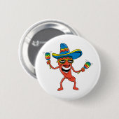 Mexikanischer Chili-Pfeffer Button (Vorne & Hinten)