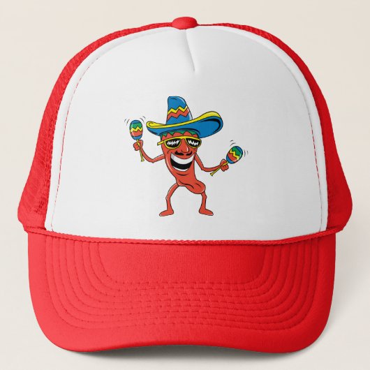 Mexikanischer Chili-Pfeffer Truckerkappe (Vorderseite)