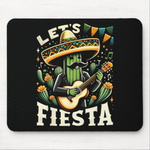 Mexikanischer Cinco De Mayo Gitarre Kaktus Für Jun Mousepad