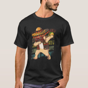 Mexikanischer Dabbing Mops Dog Cinco De Mayo Ponch T-Shirt
