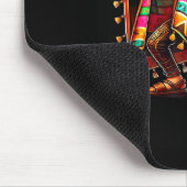 Mexikanischer Dabbing-Sombrero-Schnurrbart Cinco d Mousepad (Ecke)