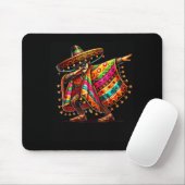 Mexikanischer Dabbing-Sombrero-Schnurrbart Cinco d Mousepad (Mit Mouse)