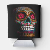 Mexikanischer Dia des Toten Skeletts Kunst des Tod Dosenkühler (Rückseite)