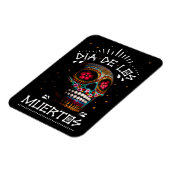 Mexikanischer Dia des Toten Skeletts Kunst des Tod Magnet (Linke Seite)