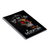 Mexikanischer Dia des Toten Skeletts Kunst des Tod Notizblock (Rechte Seite)