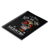 Mexikanischer Dia des Toten Skeletts Kunst des Tod Notizblock (Linke Seite)