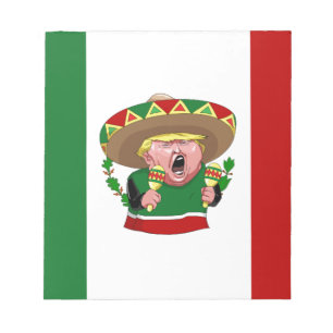 mexikanischer Donald Trump Notizblock