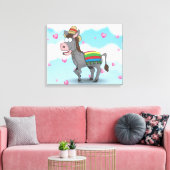 mexikanischer Donkey Leinwanddruck (Insitu (Wohnzimmer))