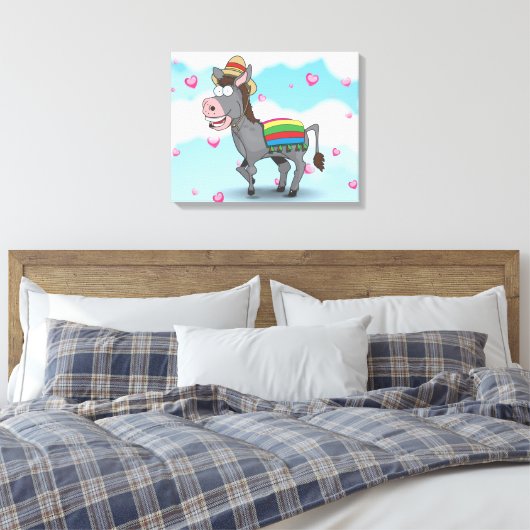 mexikanischer Donkey Leinwanddruck (Insitu (Schlafzimmer))