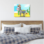 mexikanischer Donkey Leinwanddruck (Insitu (Schlafzimmer))