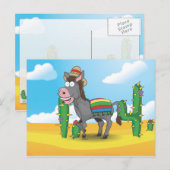 mexikanischer Donkey Postkarte (Vorne/Hinten)