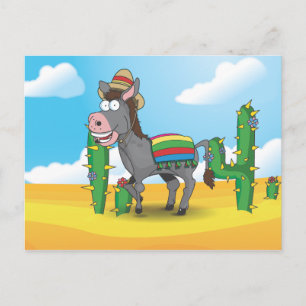 mexikanischer Donkey Postkarte