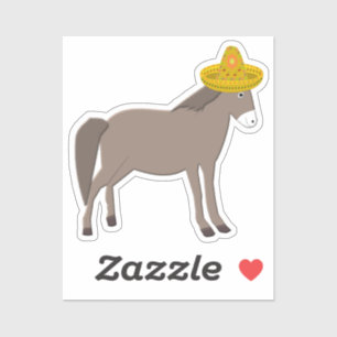 Mexikanischer Donkey-Tag der Toten Aufkleber