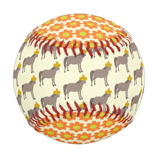 Mexikanischer Donkey-Tag der Toten Baseball (Vorderseite)