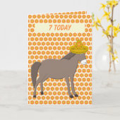 Mexikanischer Donkey-Tag der Toten Geburtstag Karte (Gelbe Blume)