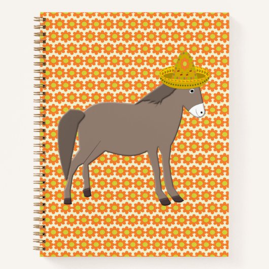 Mexikanischer Donkey-Tag der Toten Notizblock (Vorderseite)