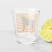 Mexikanischer Donkey-Tag der Toten Schnapsglas (Rückseite)