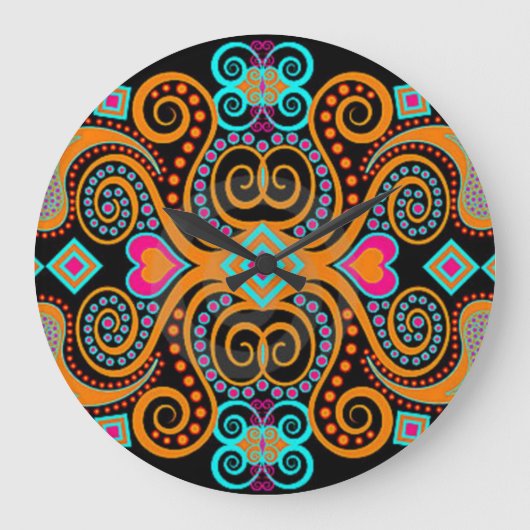 Mexikanischer Entwurf Große Wanduhr (Vorderseite)