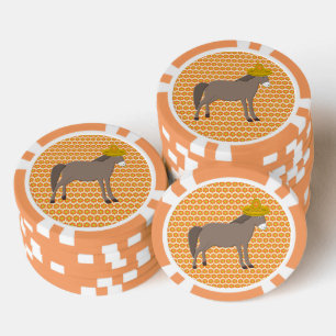 Mexikanischer Esel-Tag der Toten Pokerchips