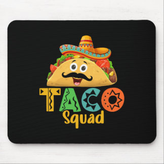 Mexikanischer Essenliebhaber Cinco De Mayo Taco Sq Mousepad