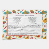 Mexikanischer Familienrezept Heirloom Keepake Geschirrtuch (Horizontal)