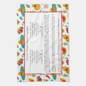 Mexikanischer Familienrezept Heirloom Keepake Geschirrtuch (Vertikal)