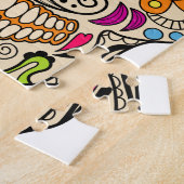 Mexikanischer Farbschädel Puzzle (Seite)
