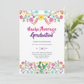 Mexikanischer FIESTA ABSCHLUSS Einladung Folk Art (Stehend Vorderseite)