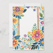 Mexikanischer FIESTA ABSCHLUSS Einladung Folk Art (Rückseite)