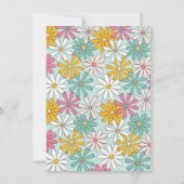 Mexikanischer Fiesta Blume Power Modernes Retro Ge Einladung (Rückseite)