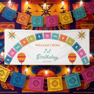 Mexikanischer Fiesta Kaktus 1. Geburtstag Willkomm Banner