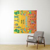 Mexikanischer Fiesta Pinata Party Foto Stand Hinte Wandteppich (Beispiel (Horizontal))