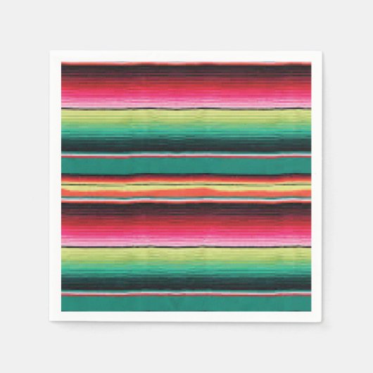 Mexikanischer Fiesta-Serienprint Napkins Serviette (Vorderseite)