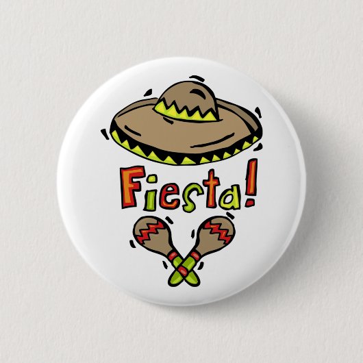 Mexikanischer Fiestaknopf Button (Vorderseite)