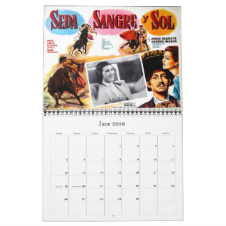 Mexikanischer Filmplakat-Wandkalender Kalender