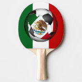 Mexikanischer Flag-Fußballball Tischtennis Schläger (Vorderseite)