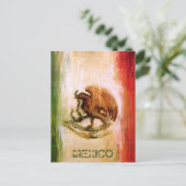 MEXIKANISCHER FLAG - MEXIKO-STIL POSTKARTE (Stehend Vorderseite)