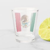 Mexikanischer Flaggen- und Mexikanischer Landpatri Schnapsglas (Rückseite)