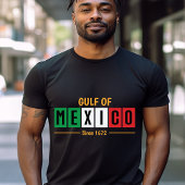 Mexikanischer Flaggenschluf Mexikos Seit 1672 Typo T-Shirt