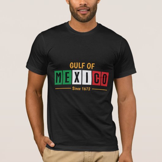 Mexikanischer Flaggenschluf Mexikos Seit 1672 Typo T-Shirt (Vorderseite)